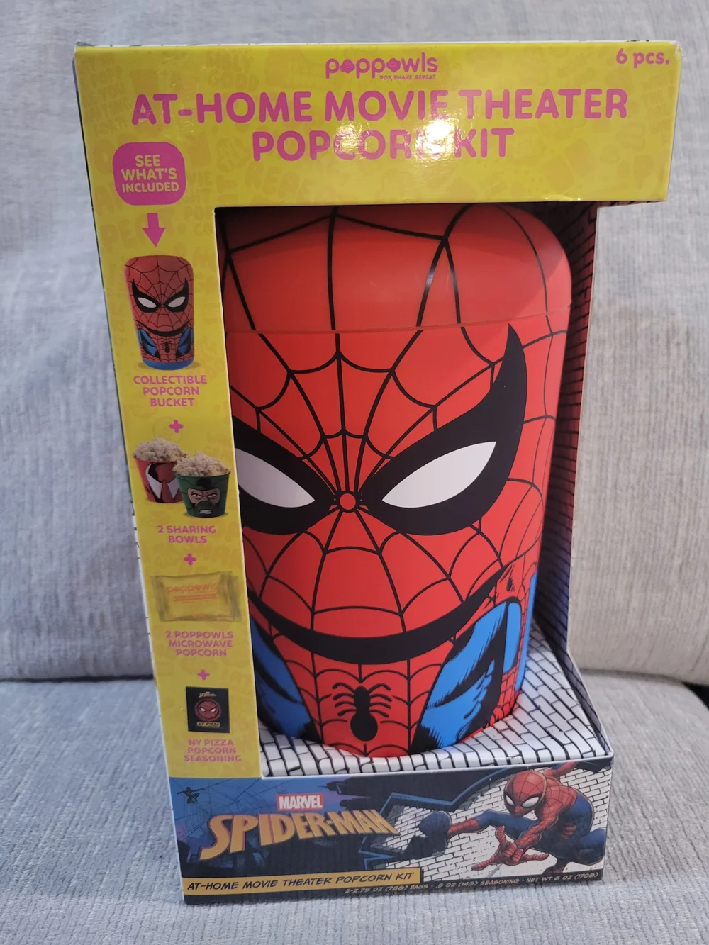 Marvel Spider-Man At-Home Movie Theater Popcorn Kit - Red